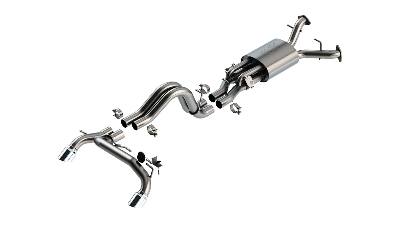 Borla Exhaust Ford Bronco Raptor 3.0L V6 (22–25) Standard or High-Clearance Catback ATAK w/ Polished or Black Coated Tips