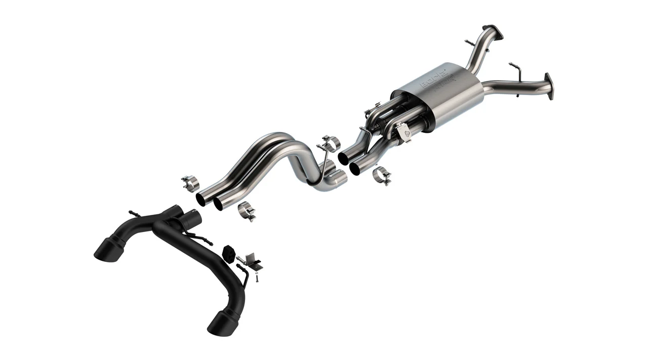 Borla Exhaust Ford Bronco Raptor 3.0L V6 (22–25) Standard or High-Clearance Catback ATAK w/ Polished or Black Coated Tips - Image 2