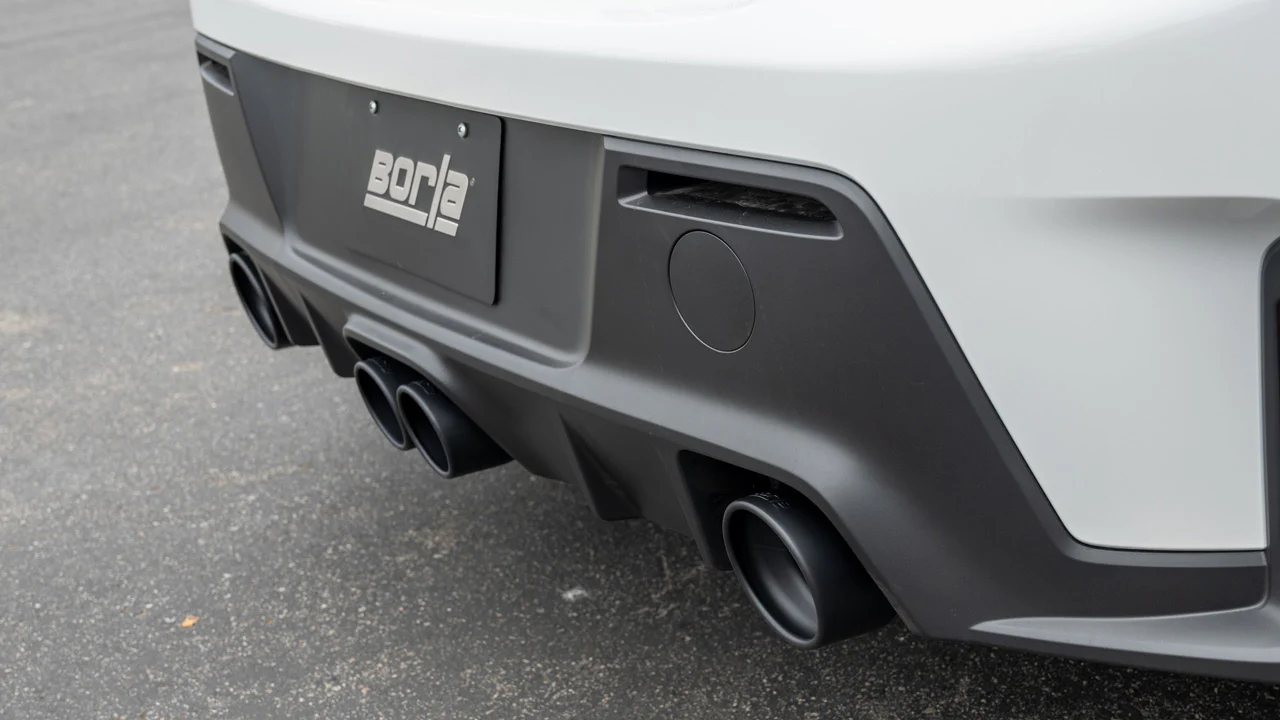 Borla Exhaust Toyota GR Corolla 1.6L (23–25) ATAK Catback w/ Polished Chrome/ Black Chrome/ Carbon Fiber Tips - Image 5