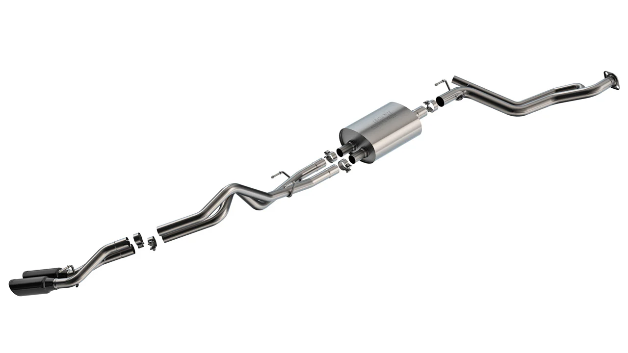 Borla Exhaust for Toyota Tacoma 2.4 4th Gen (24-26) Catback S-Type Standard or High Clearance w/ Polished Steel or Chrome Tips - Image 2