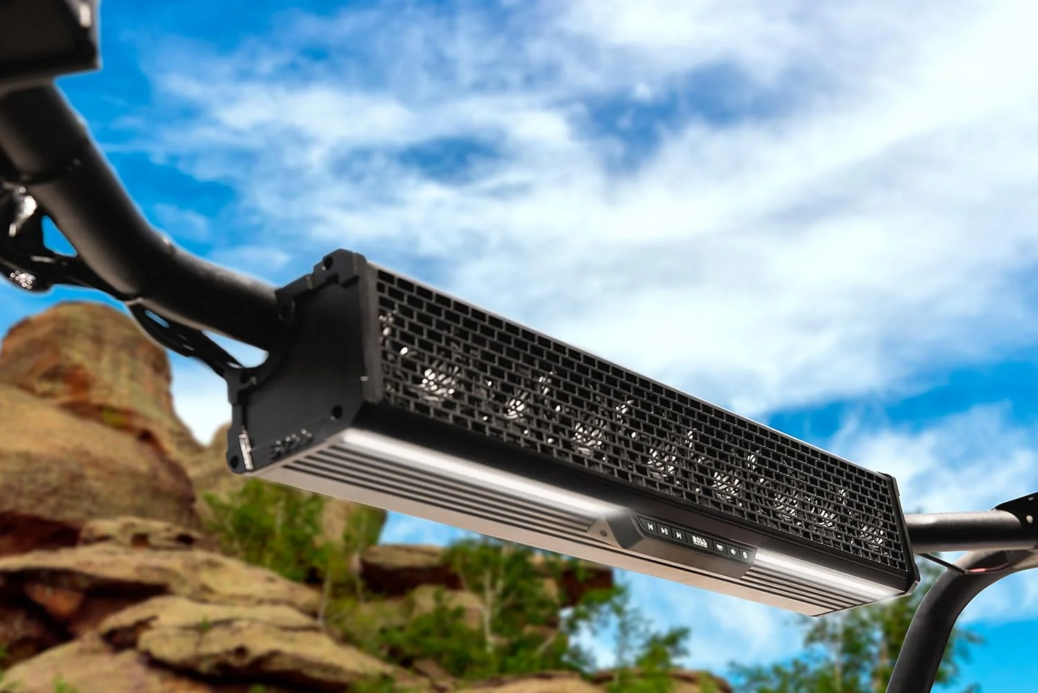 Boss Audio Systems ATV / UTV Bar Mount Soundbar - IPX5 Rated Weatherproof, Bluetooth, Amplified, 3 Inch Speakers - Image 5