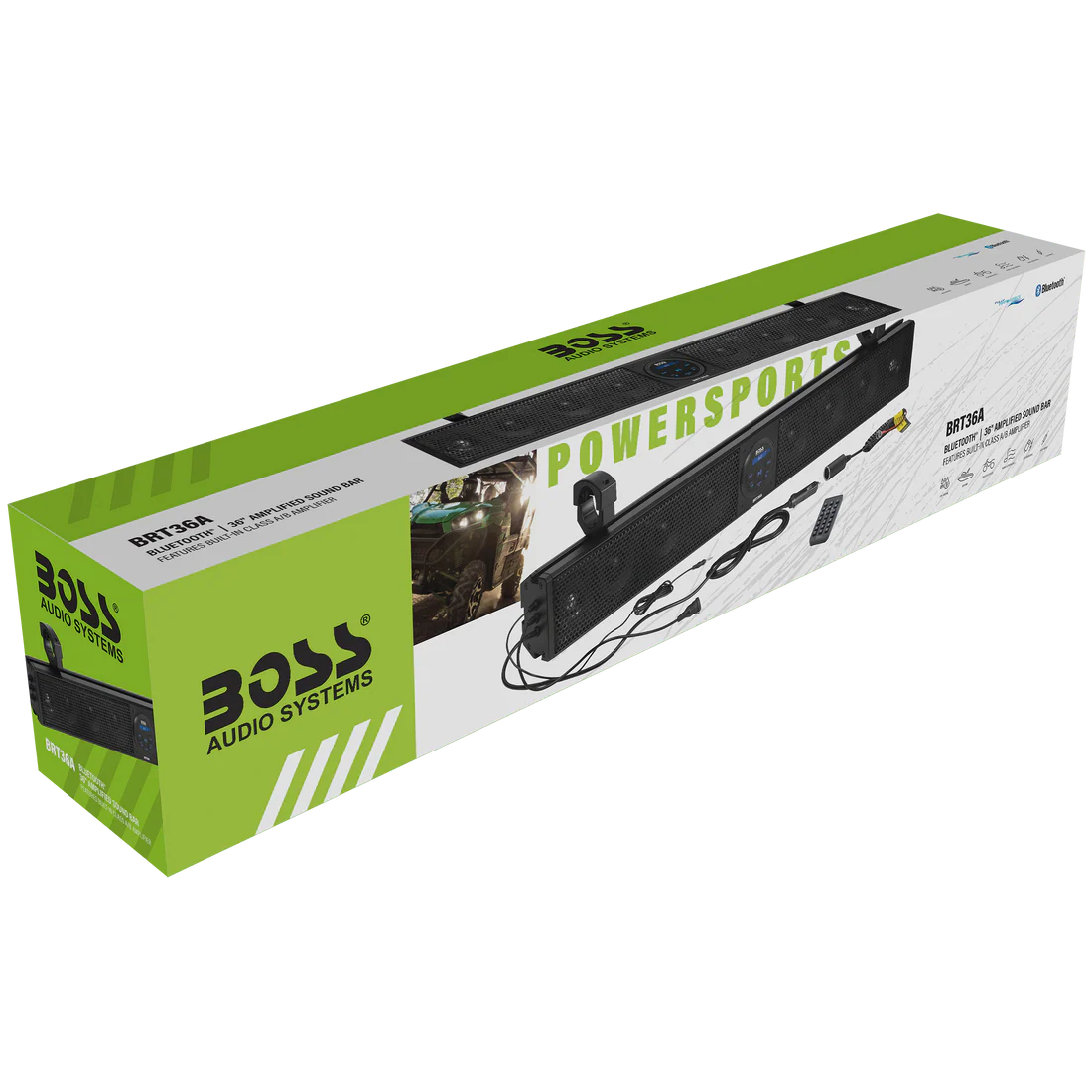 Boss Audio Systems ATV / UTV Bar Mount Soundbar - 4 Inch Speakers/ 1" Tweeters/ Full Range/ IPX5 Weatherproof/ Bluetooth/ Built-in Amplifier/ USB Port - RGB and Non-RGB - Image 13