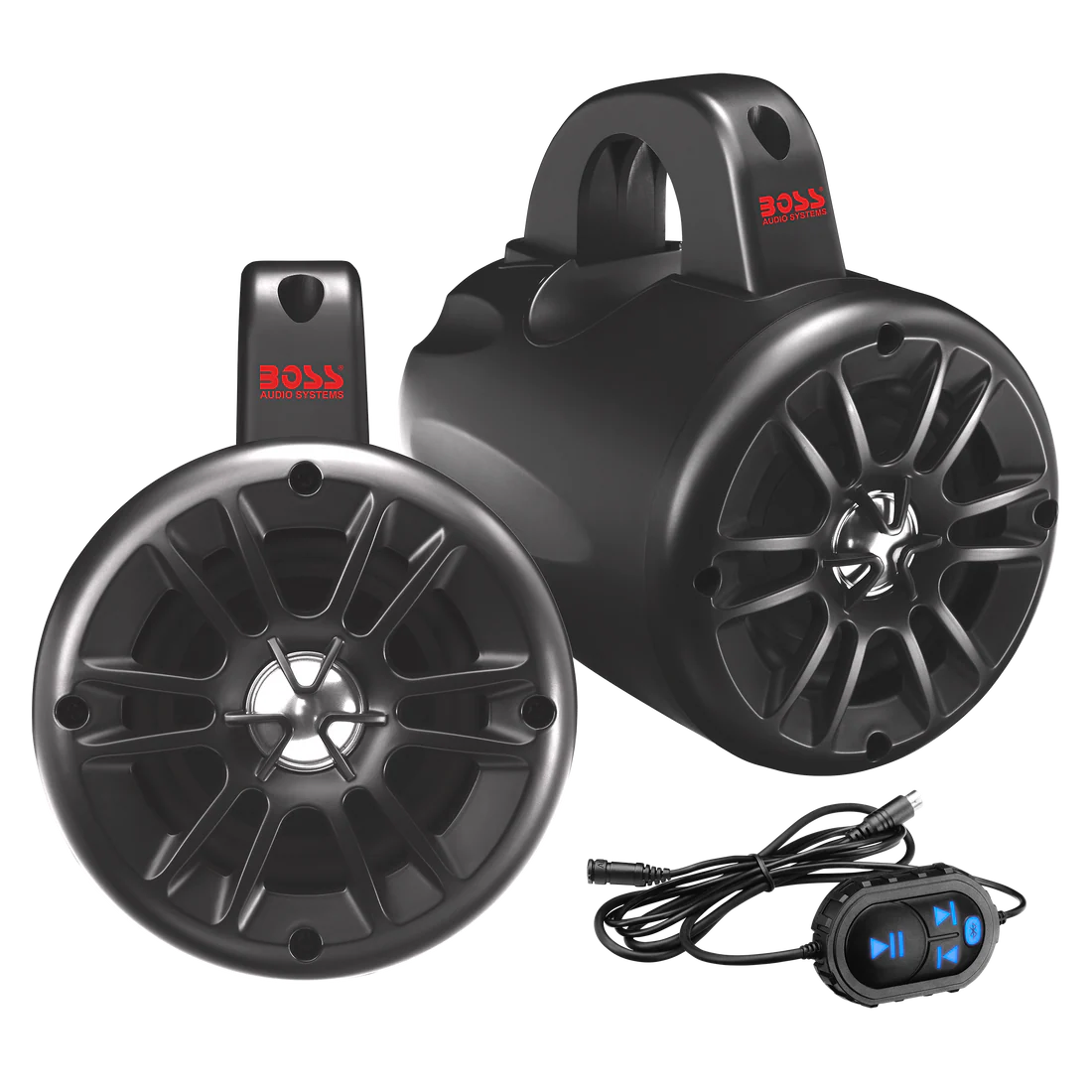 Boss Audio Systems 4 Inch ATV/ UTV/ Marine Waketower Speakers - Full Range, 2-Way, IPX5 Waterproof, Built-in Amp, Sold in Pairs - With or Without RGB LED - Image 13