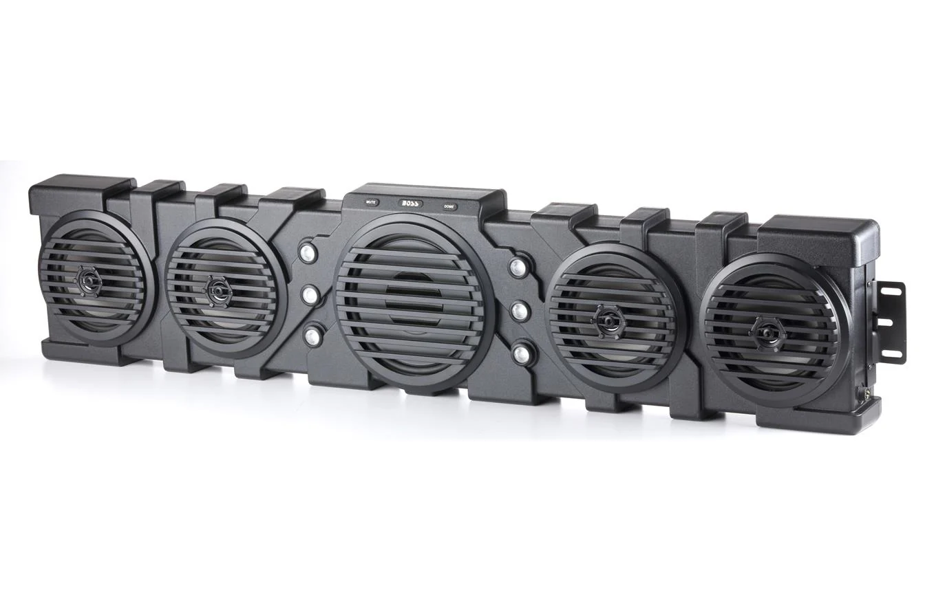 Boss Audio Systems ATV / UTV Bar Mount Soundbar - IPX5 Rated Weatherproof / 8" Woofer/ 5.5" Speakers/ Amplified/ Bluetooth/ Built-in LED Lights - 46" or 40" - Image 7