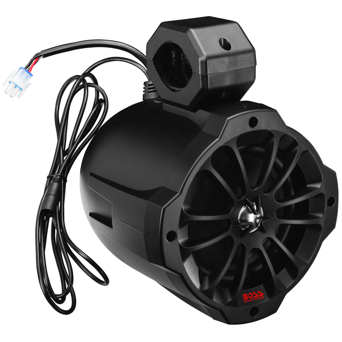 Boss Audio Systems 6.5" ATV/UTV Marine Roll Cage Waketower Speaker Pods - IPX6 Weatherproof, Bluetooth, Amplified, 1" Dome Tweeters, Full Range, 2-Way, Aux-In, Sold in Pairs - With or Without RGB LED - Image 18