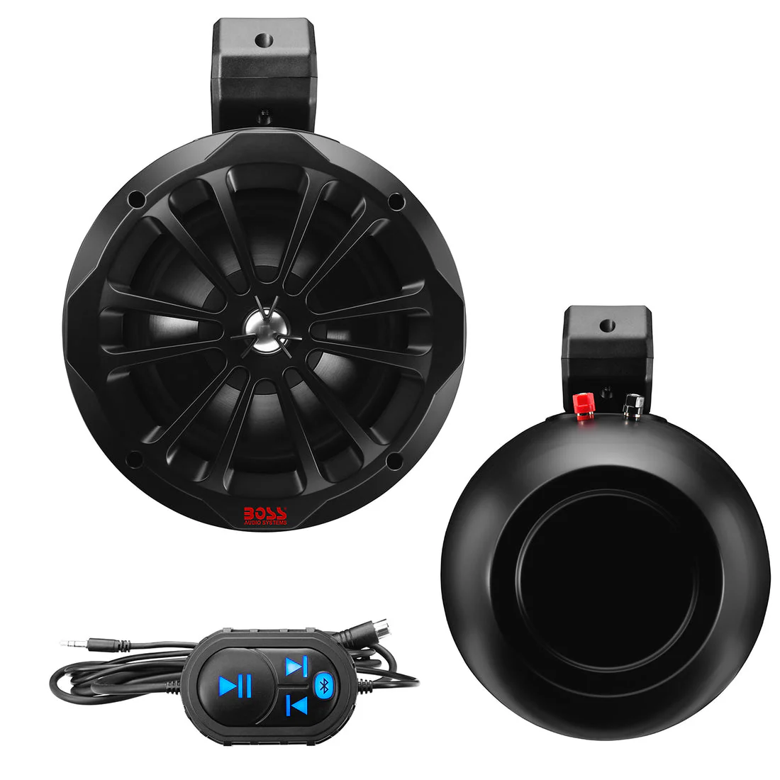 Boss Audio Systems 8" Marine Wake Tower Speakers for ATV/ UTV /Boat - Amplified, 800W Pair, 200W, 2-Way Full Range, Bluetooth, Weatherproof - Image 3