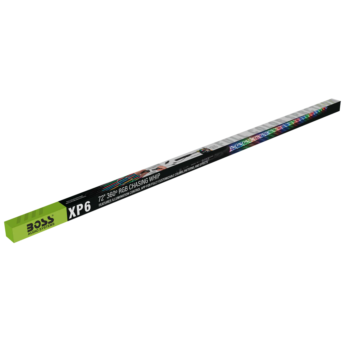 Boss Audio Systems ATV LED Whip Antenna / Chasing RGB Lights / App Control / Weatherproof (IP67) / 24", 48", 72" - Image 14