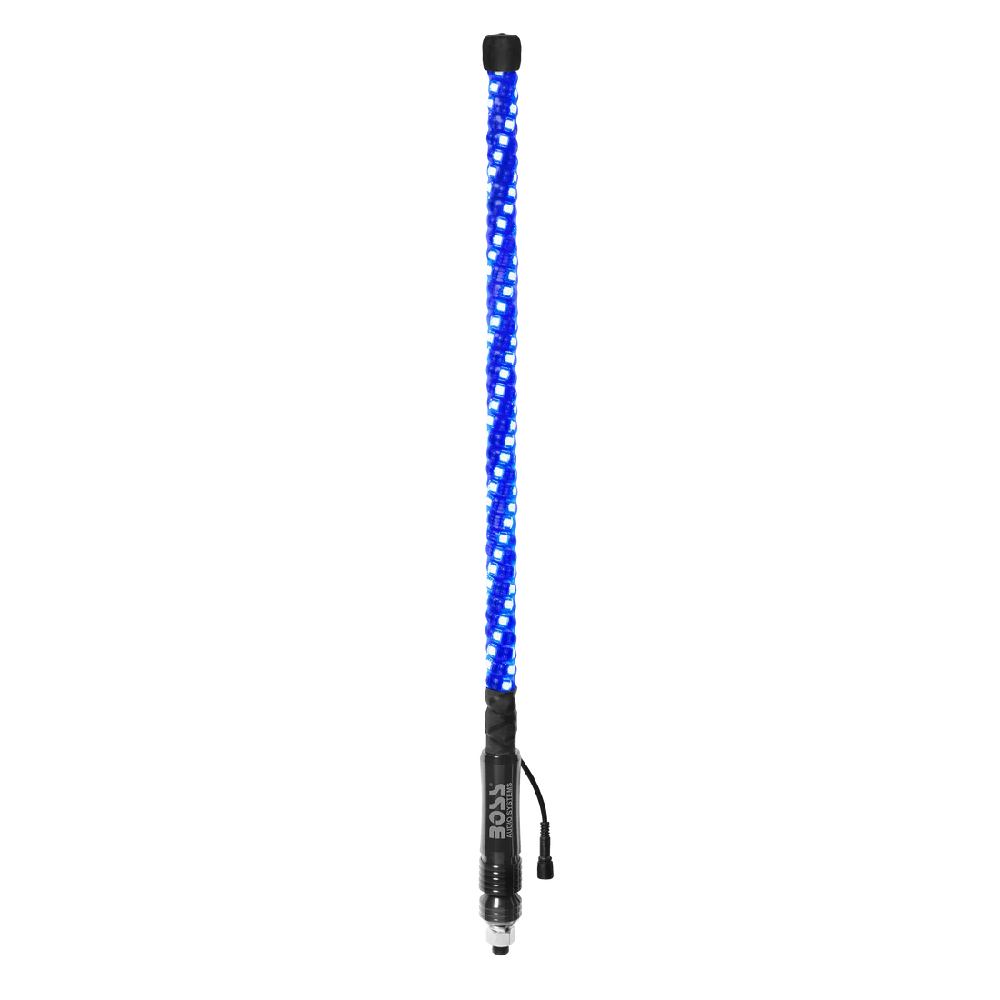 Boss Audio Systems ATV Whip Antenna  - 24"/ 48"/ 72", 360° RGB Multicolor LED (Red, Green, Blue), 20 Color Modes, 15 Brightness Levels, Marine Rated Weatherproof IP67 - Image 2