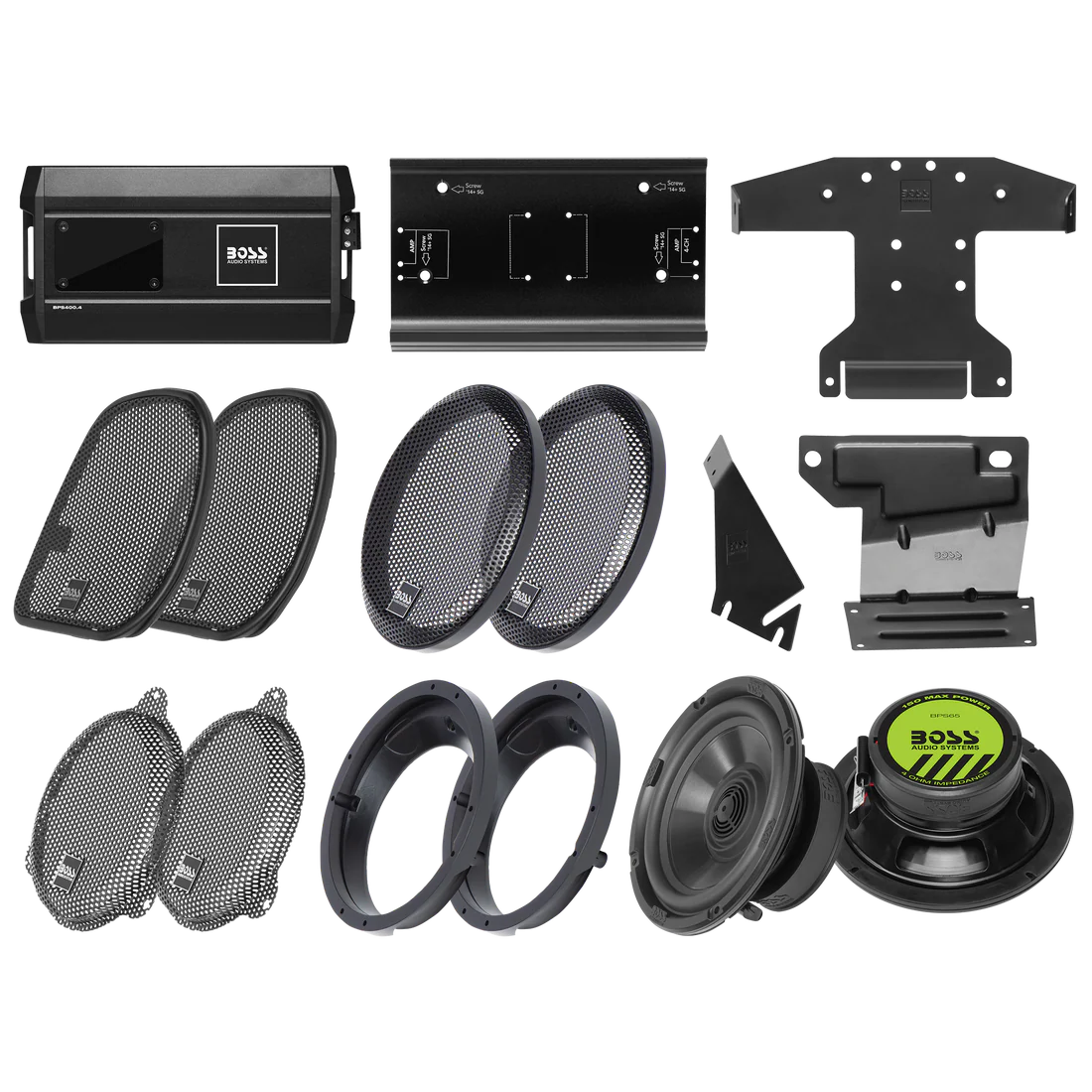 Boss Audio Systems Harley Davidson Bike Front Speakers Kit System - 4 Channel Amplifier/ 6.5 Inch Full Range 300-Watt Speakers BHD3F - Image 4