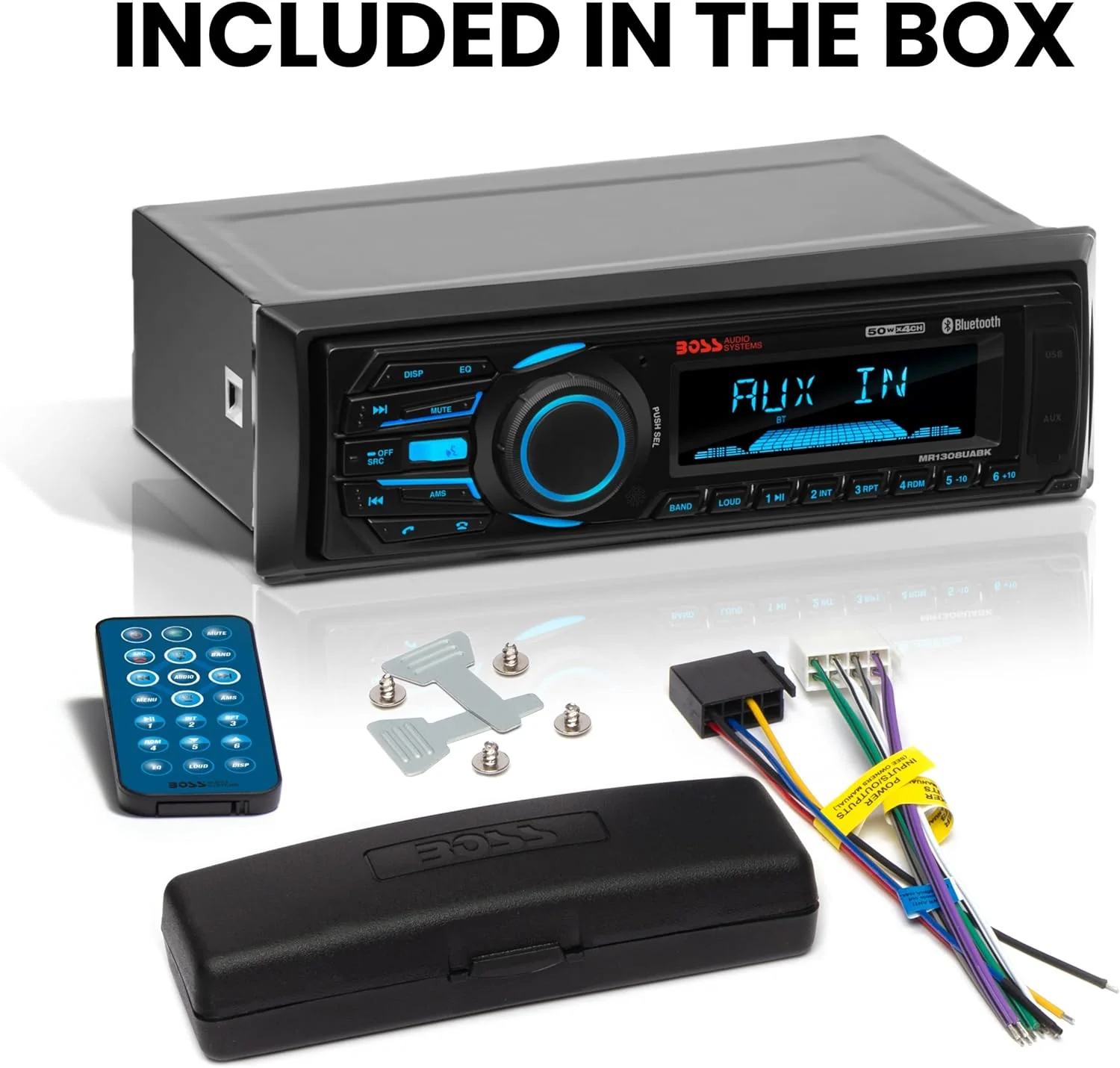 Boss Audio MR1308UABK Marine Stereo - Bluetooth Weatherproof Single DIN - Image 4