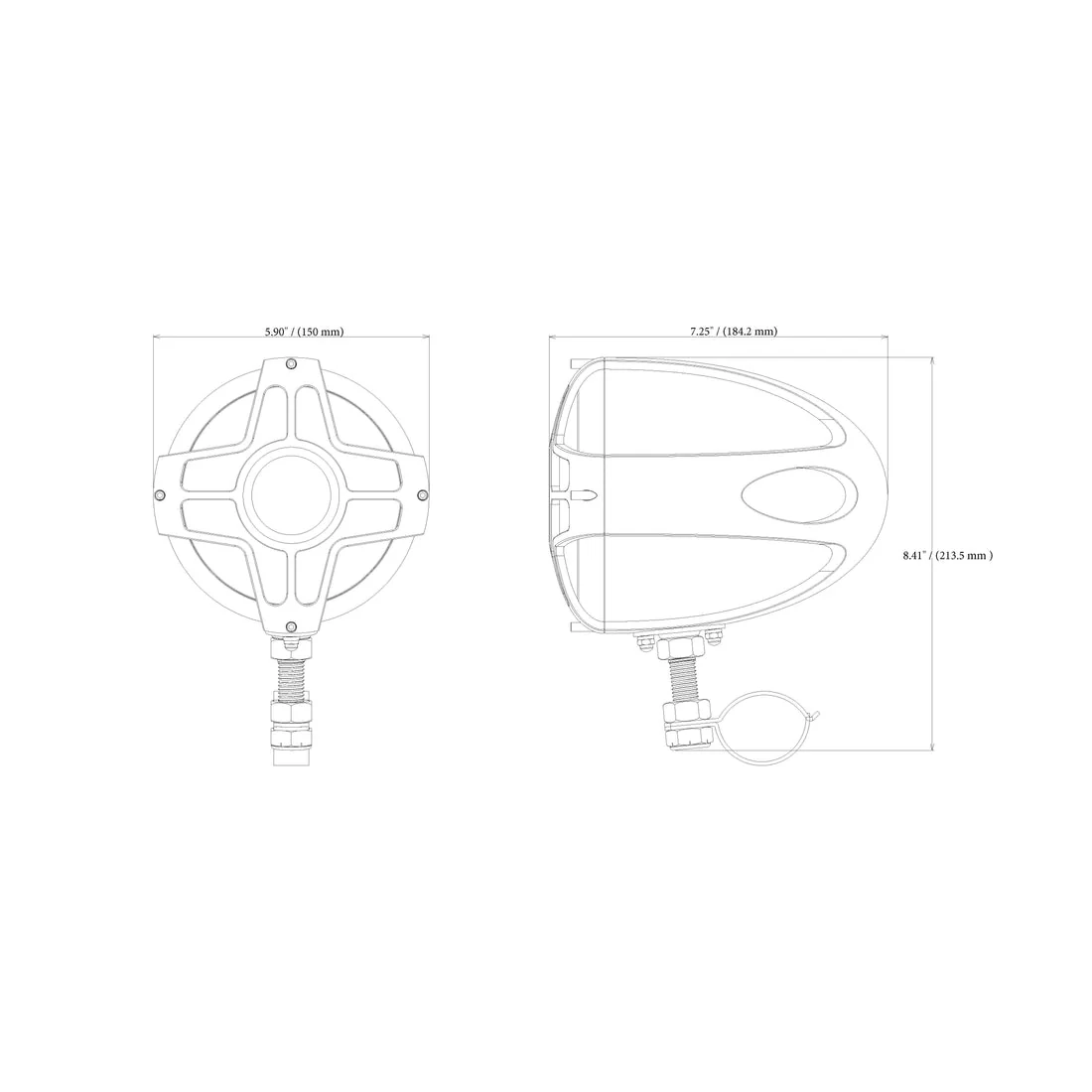 Boss Audio Systems MC750B Motorcycle & ATV Speaker System - Bluetooth, Weatherproof, 4" Speakers, Amplifier, Volume Control, 12V , Chrome - Image 8
