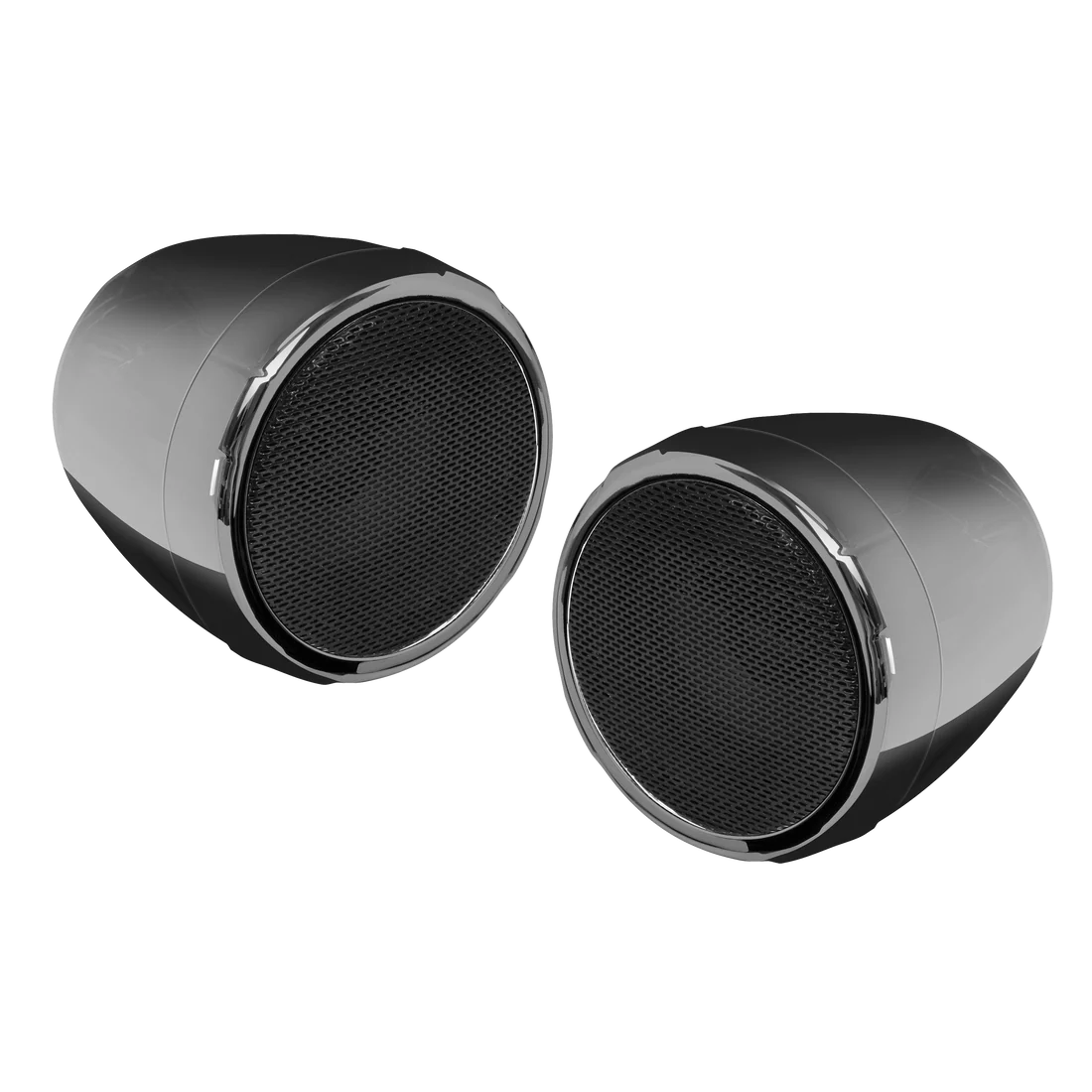 Boss Audio Systems Motorcycle & ATV Speaker System - Bluetooth, Weatherproof, 3" Speakers, Amplifier, Volume Control, 12V, Black Chrome or Chrome Option