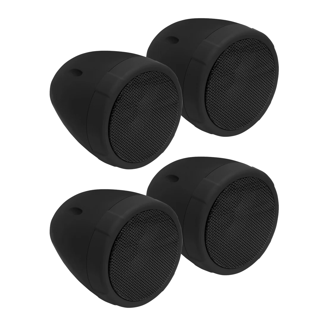 Boss Audio Systems MCBK475BA Motorcycle & ATV Speaker System - Bluetooth, Weatherproof, 4" Speakers, Amplifier, Volume Control, 12V , Matte Black (2 Pairs)