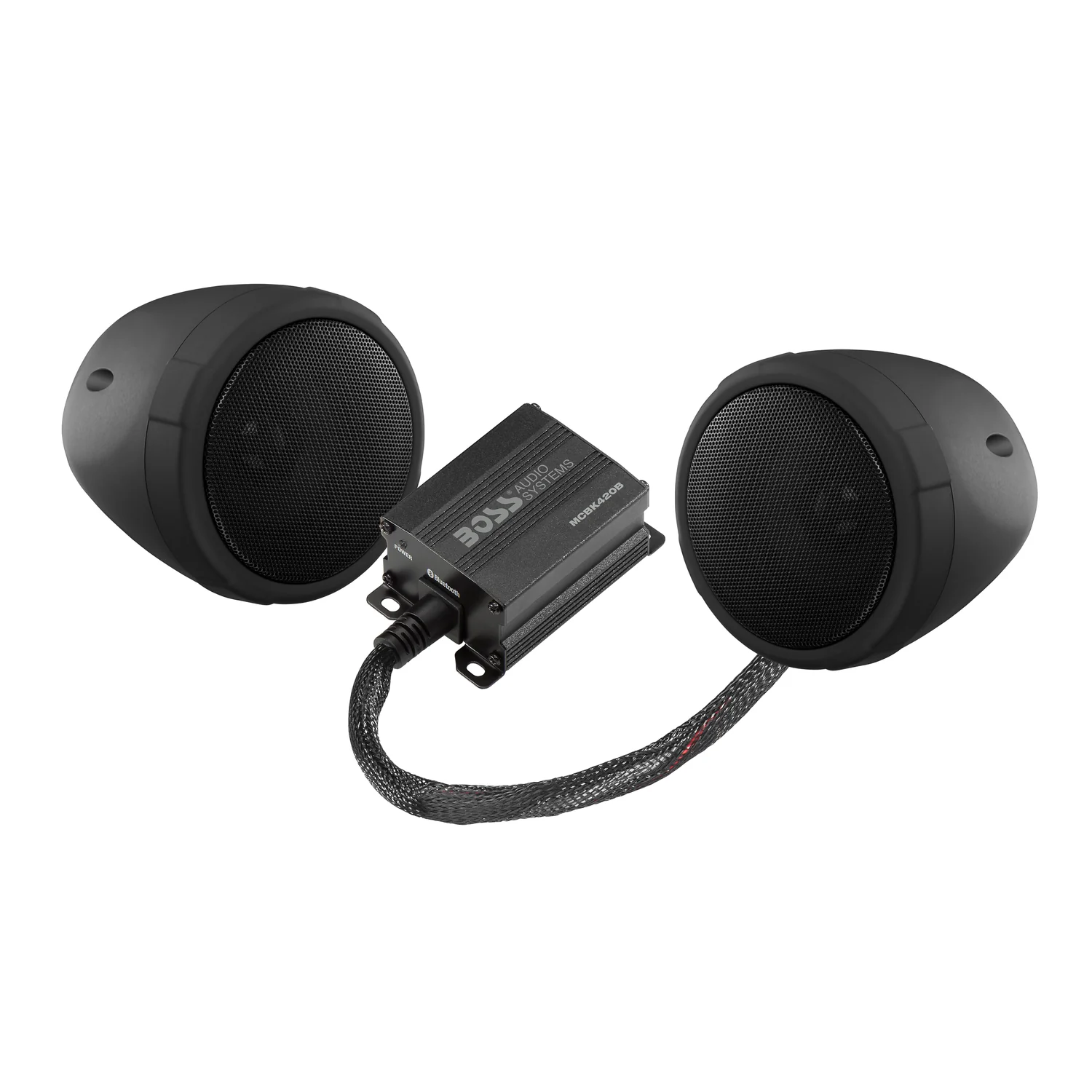 Boss Audio Systems Motorcycle Speaker (Black) 600 Watt Amplifier/ Bluetooth/ 3" Speakers Pair MCBK420B - Image 3