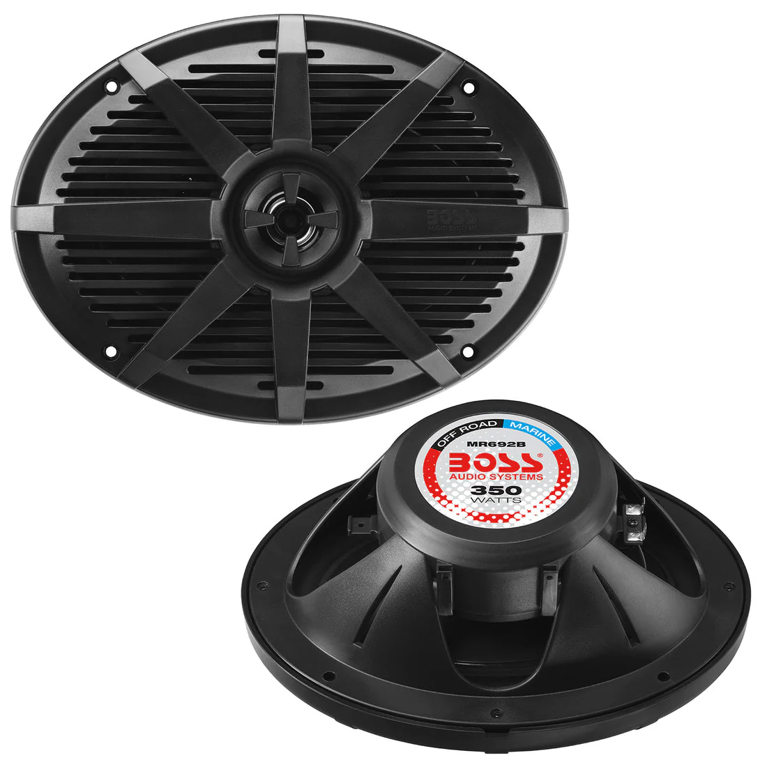 Boss Audio Systems MR692B Marine Speakers - 6x9 Inch, 350 Watt Per Pair, Full Range 2 Way Weatherproof Audio System, Sold in Pairs - Image 2