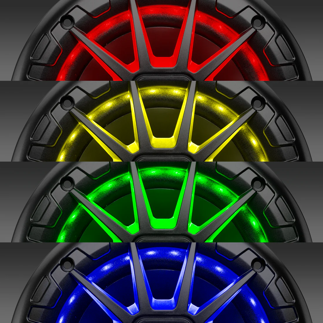 Boss Audio Systems RGB Marine Speakers - 150 or 200 Watts Per Pair, Weatherproof, Full Range, 2 Way, Sold in Pairs - 5.25 or 6.5 Inch Options - Image 2