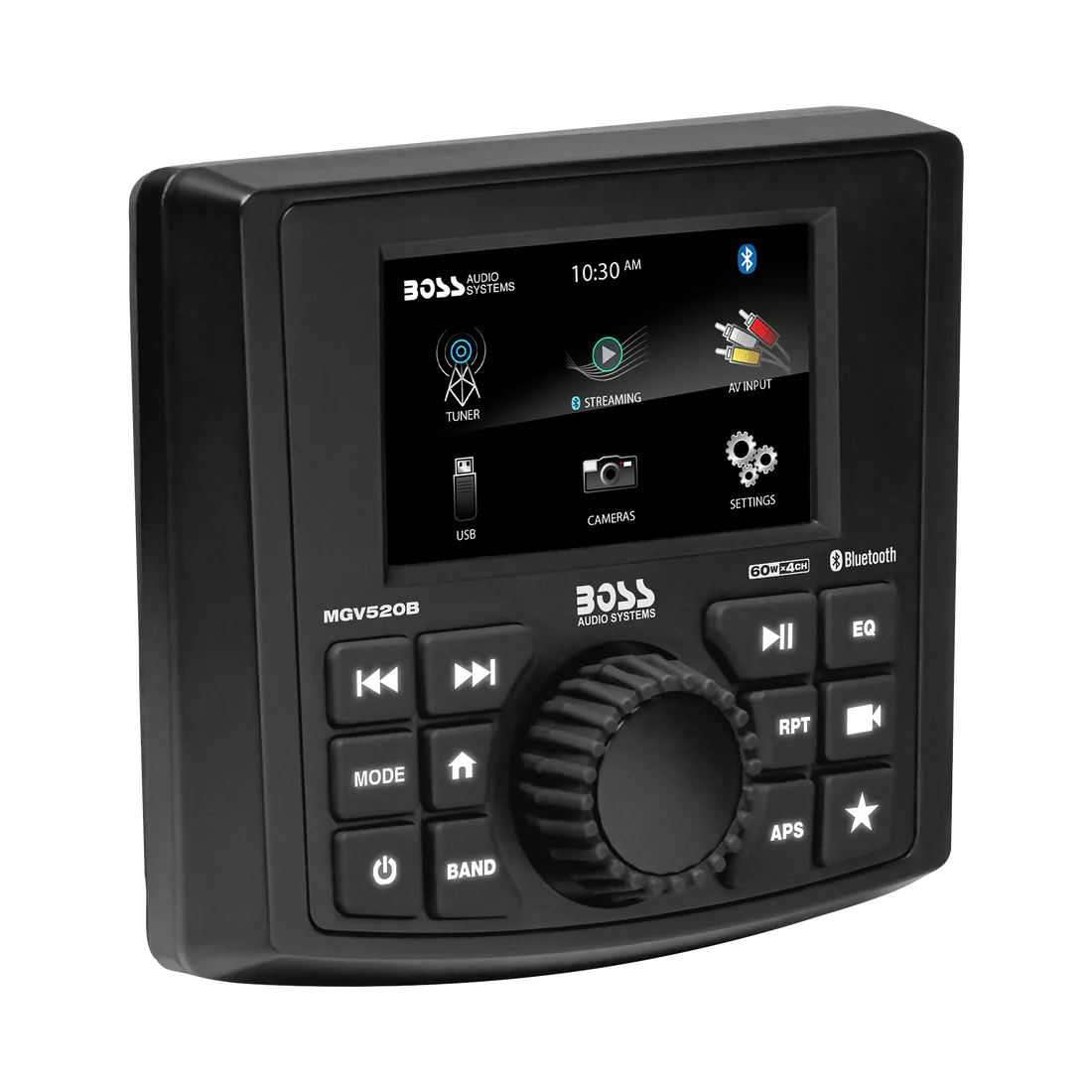 Boss Audio Systems Weatherproof Marine Gauge Receiver with Bluetooth, Digital Media MP3 Player, Built-in Amplifier, USB Port & AM/FM Radio
