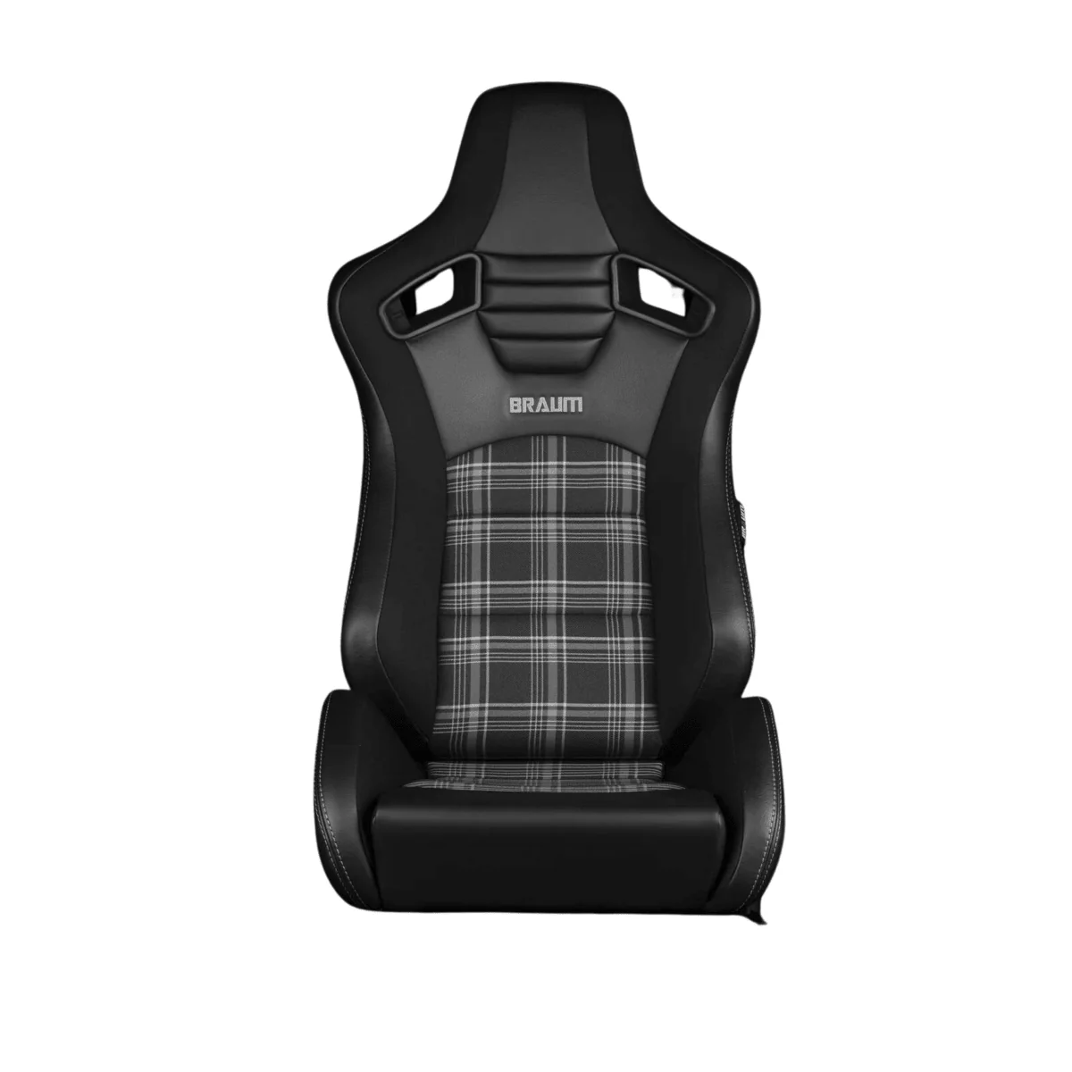 BRAUM Elite S Racing Seats BMW E36 Coupe (Reclinable - Black Leatherette) Black or Blue or Red Cloth / Red or Gray Plaid - Image 21