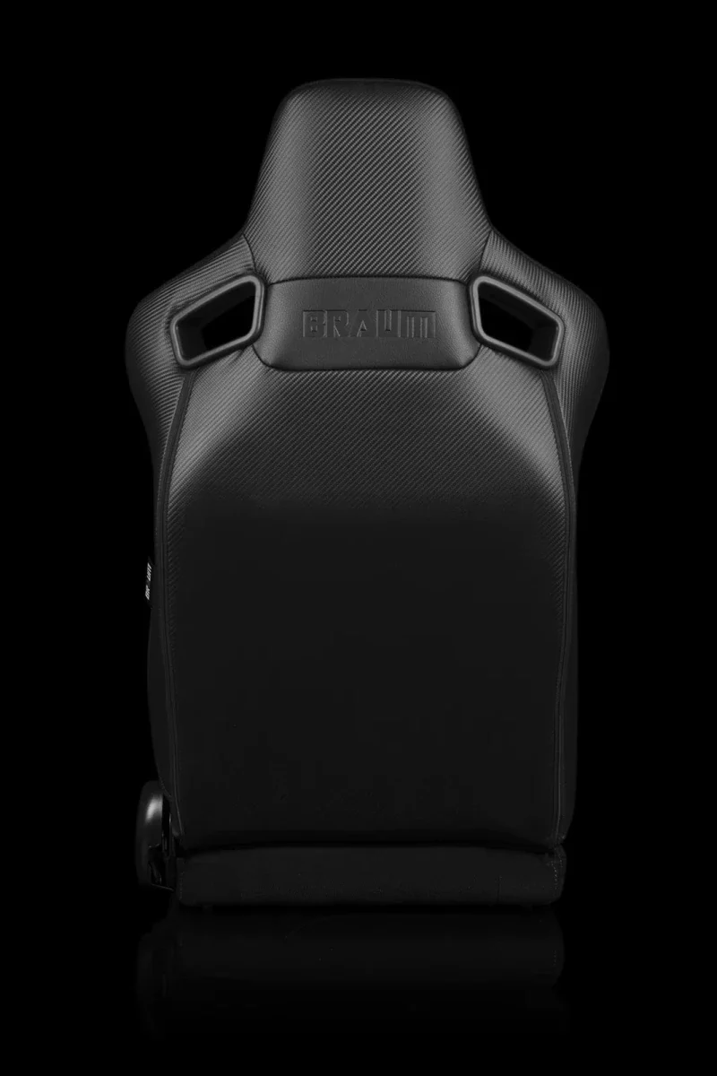 BRAUM Elite S Racing Seats BMW E36 Coupe (Reclinable - Black Leatherette) Black or Blue or Red Cloth / Red or Gray Plaid - Image 23