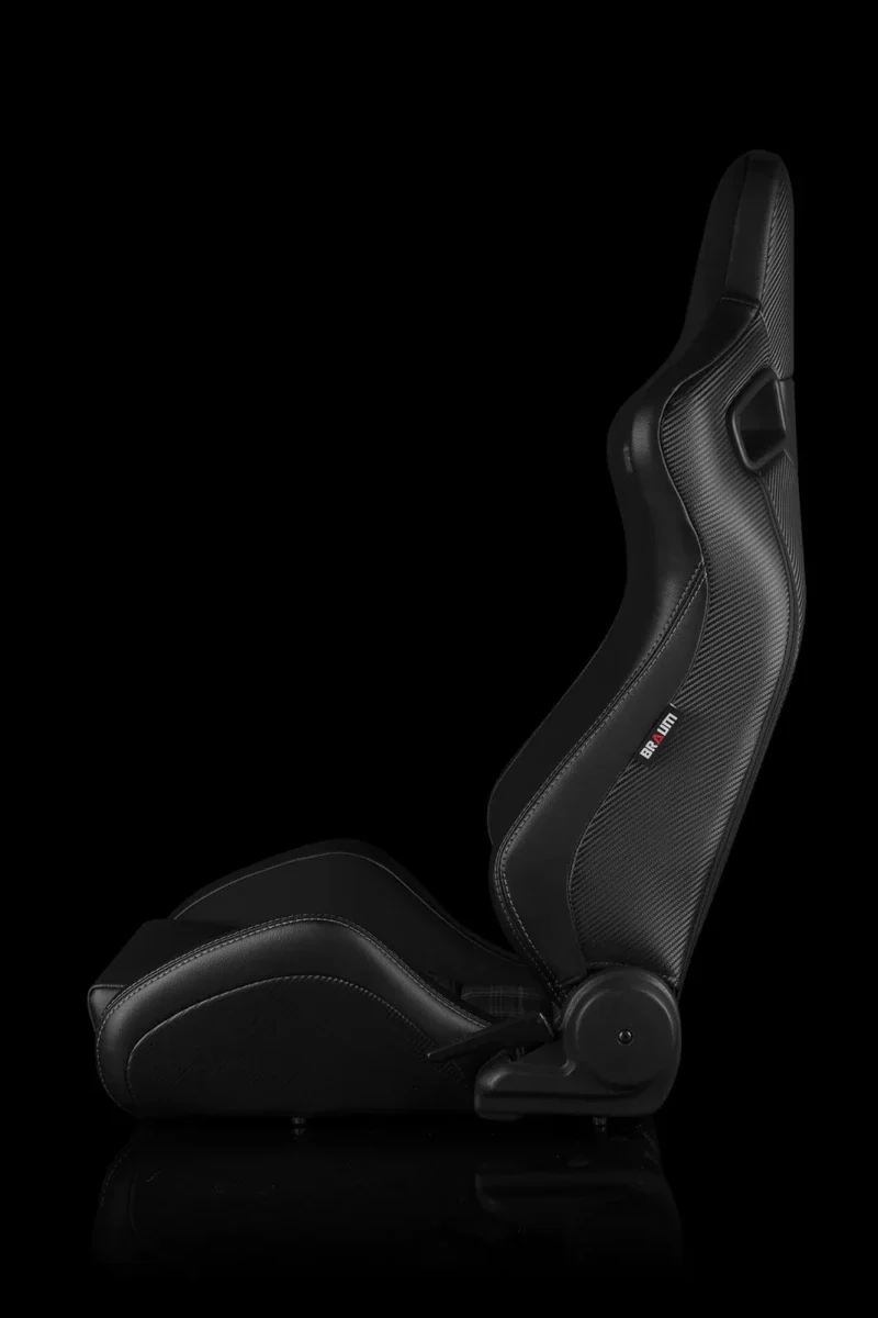 BRAUM Elite S Racing Seats BMW E36 Coupe (Reclinable - Black Leatherette) Black or Blue or Red Cloth / Red or Gray Plaid - Image 26