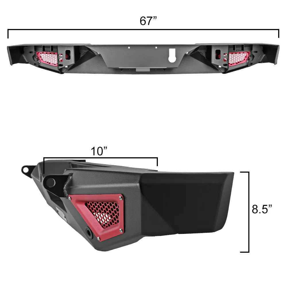 Bulken Off Road Front Bumper Jeep Gladiator (20-24) X Series Steel - Front or Rear - Image 10