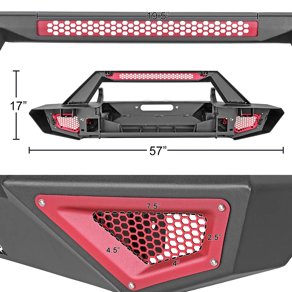 Bulken Off Road Front Bumper Jeep Gladiator (20-24) X Series Steel - Front or Rear - Image 5