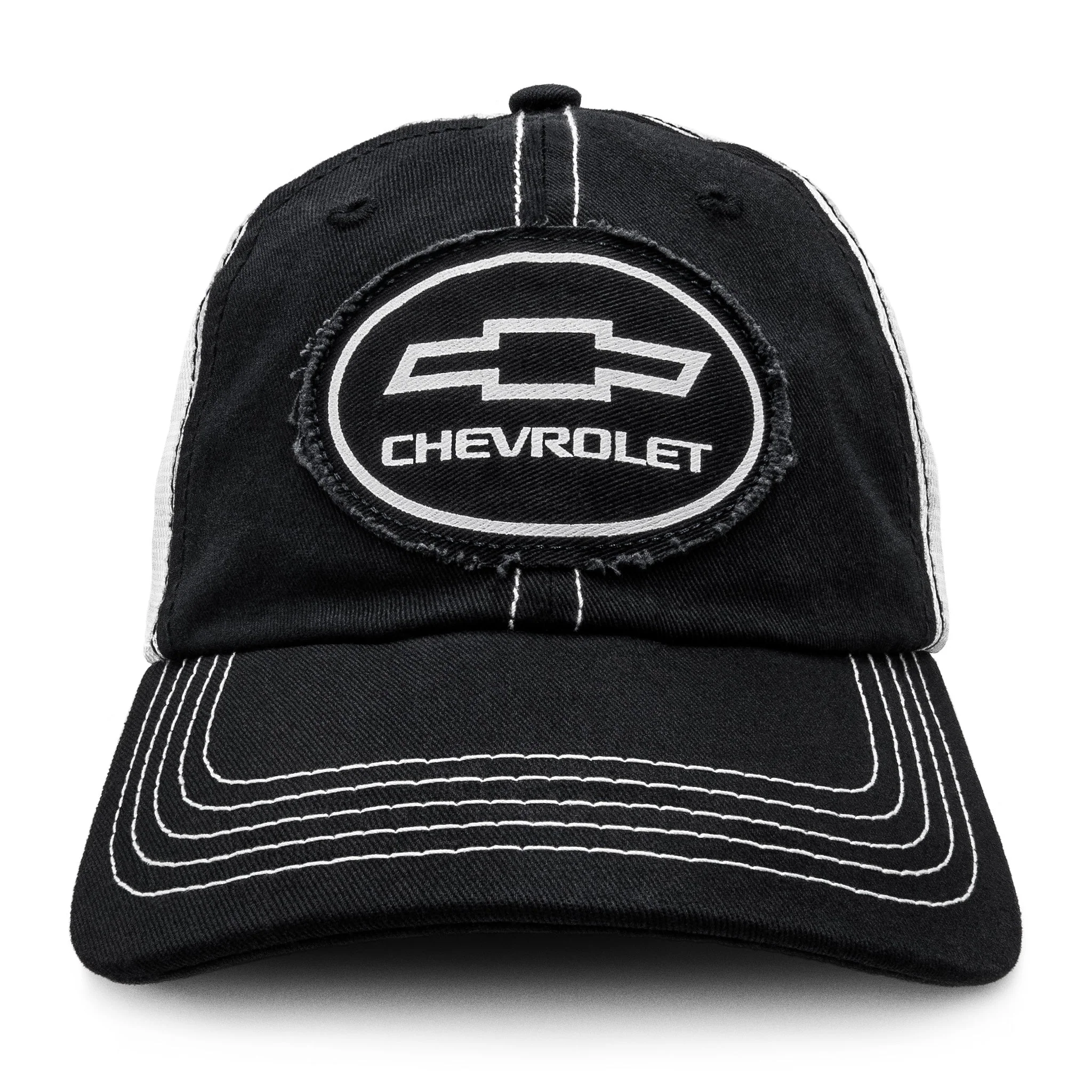 Tee Luv Chevy Oval Logo Patch Hat, Black - Image 2