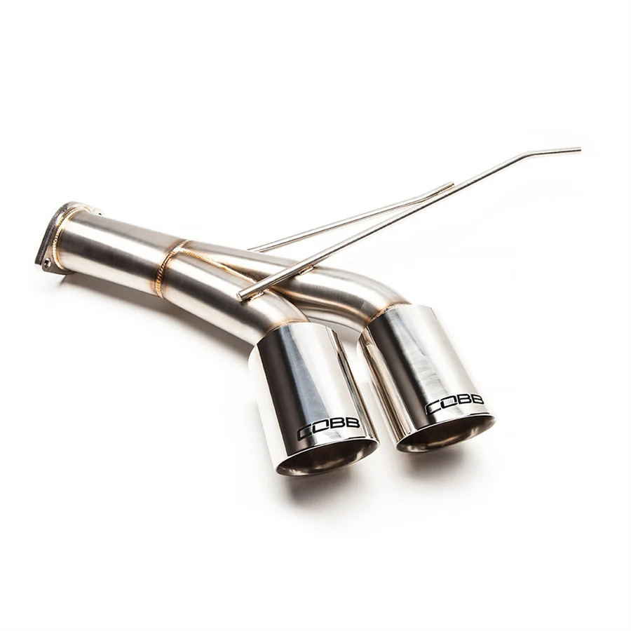 COBB Catback Exhaust Ford Focus ST (2013-2018) Dual 4" Slash Cut Double Wall Tips - Image 2