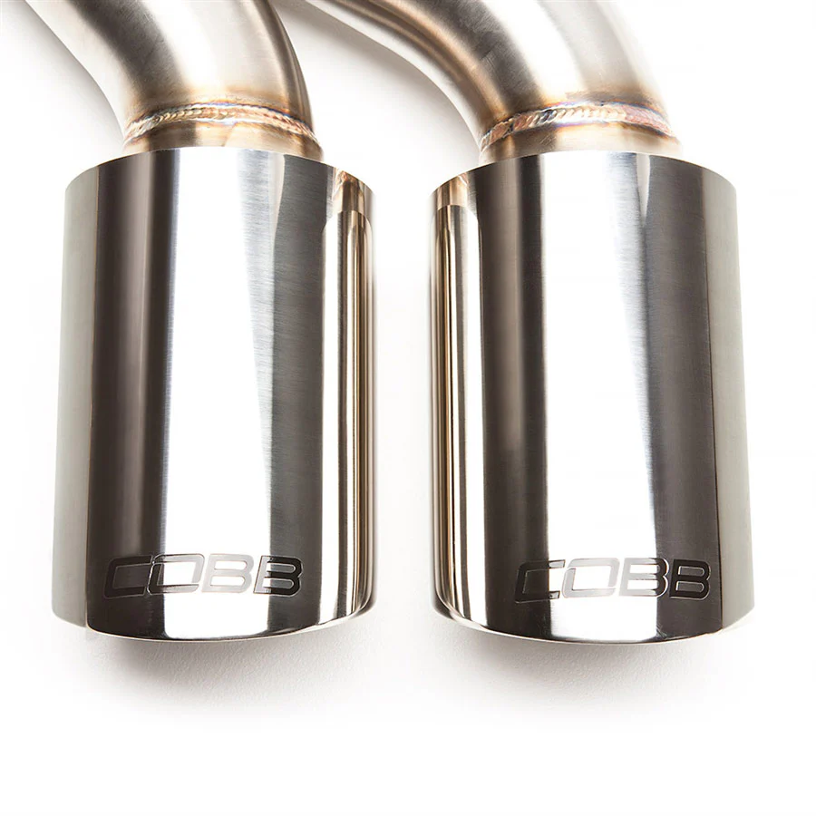 COBB Catback Exhaust Ford Focus ST (2013-2018) Dual 4" Slash Cut Double Wall Tips - Image 6
