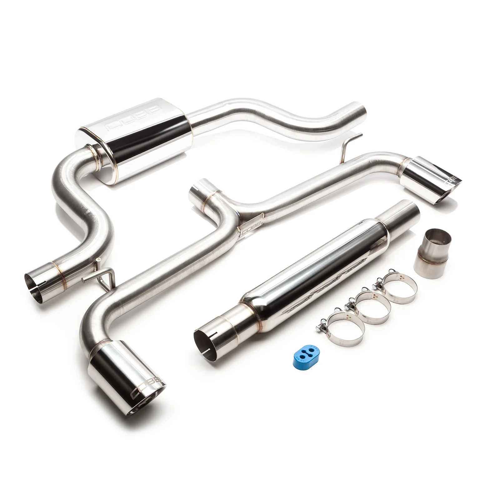 COBB Catback Exhaust VW Golf GTI Mk6 / Mk7 / Mk7.5 / Mk8 (2010-2024) 4" Dual-Walled Tips