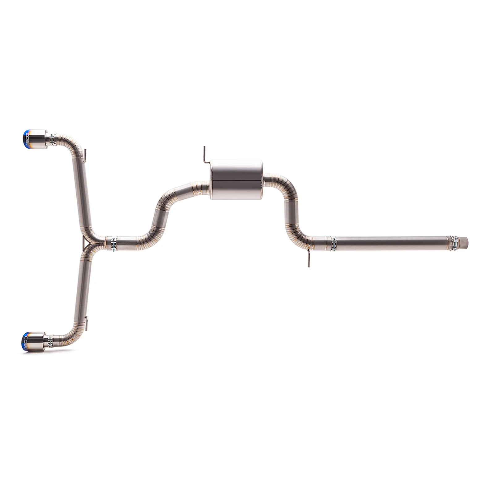 COBB Catback Exhaust VW Golf GTI Mk7 / Mk7.5 / Mk8 (2015-2024) Titanium with Blued Titanium Tips - Image 7