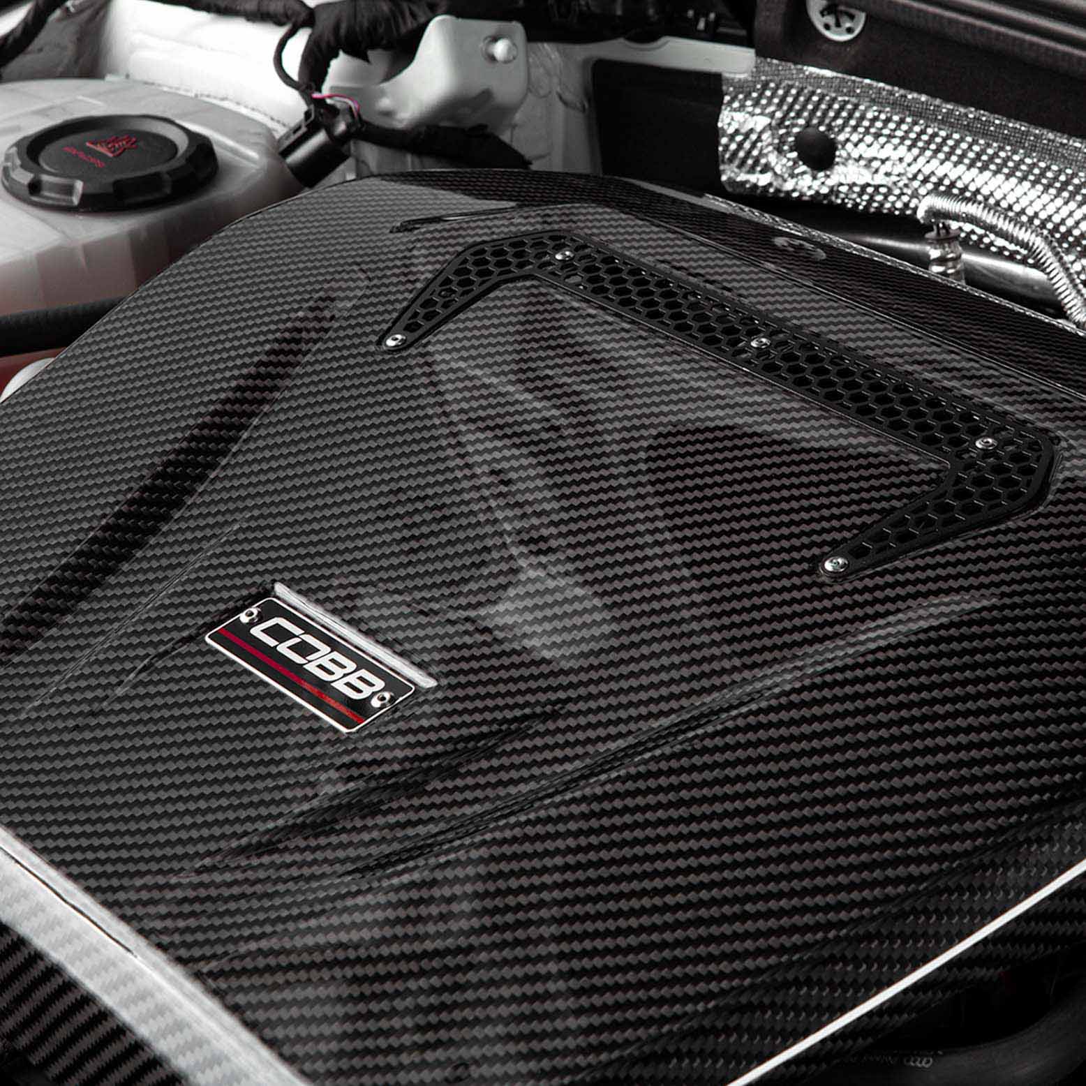 COBB Engine Cover VW Jetta GLI (2019-2021) Redline Carbon Fiber - 4V2600 - Image 8