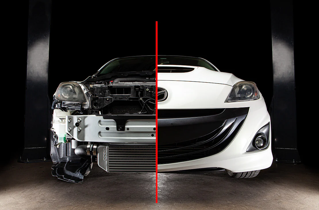 COBB Intercooler Kit Mazda Mazdaspeed3 (2007-2013) Front Mount with Silver Finish - Image 9