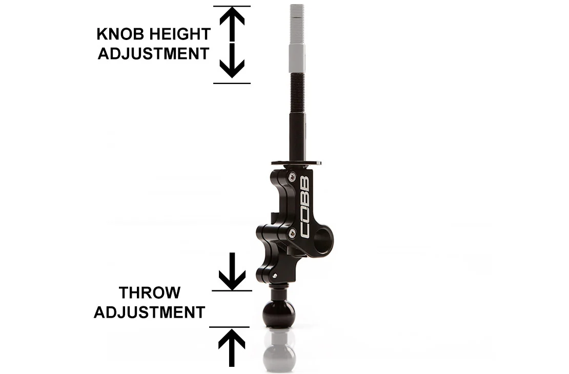 COBB Short Shifter Subaru WRX STi (2004-2021) Adjustable Knob Height - 215315 - Image 5