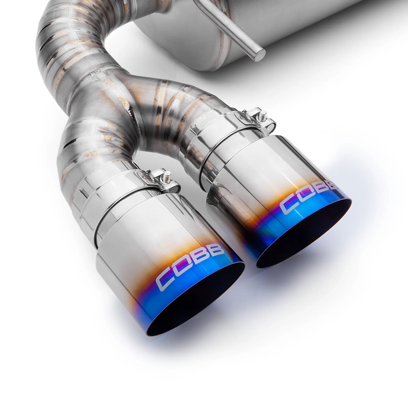COBB Titanium Exhaust Tips Subaru WRX (11-23) WRX STI (11-21) Quad Blued or Brushed Finish - Image 5