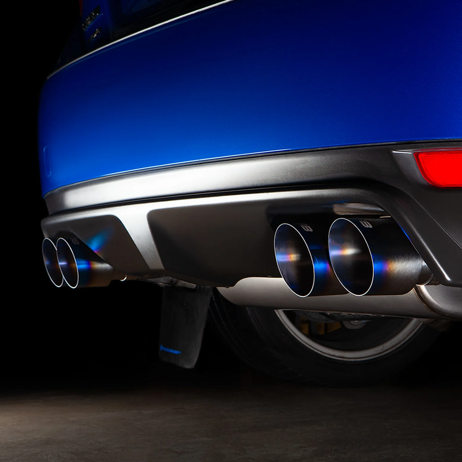 COBB Titanium Exhaust Tips Subaru WRX (11-23) WRX STI (11-21) Quad Blued or Brushed Finish - Image 6