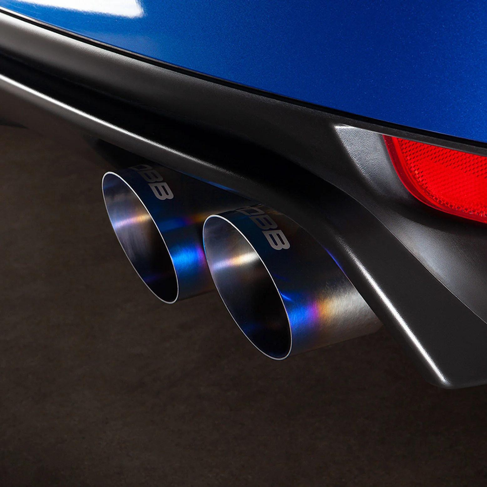 COBB Titanium Exhaust Tips Subaru WRX (11-23) WRX STI (11-21) Quad Blued or Brushed Finish - Image 7