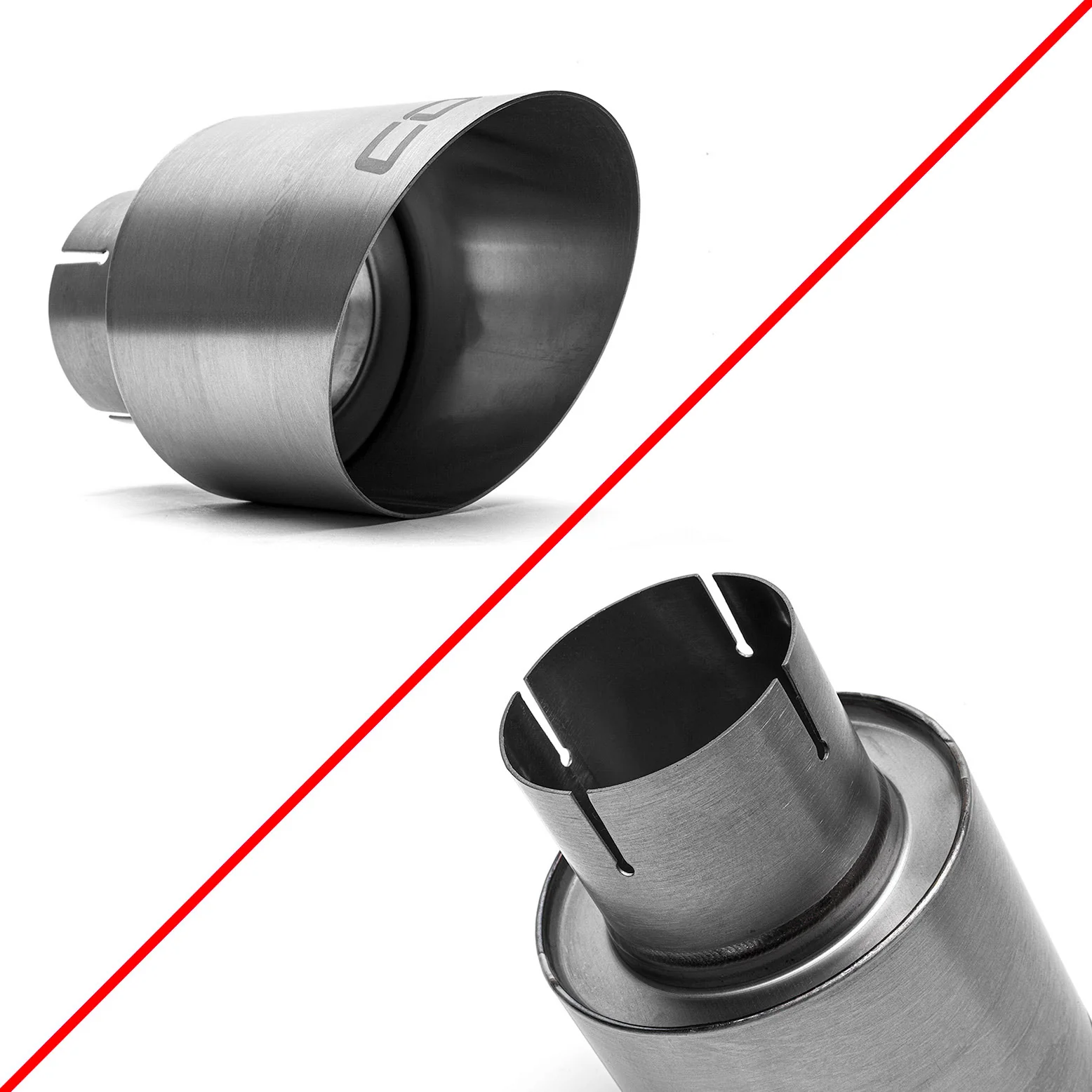 COBB Titanium Exhaust Tips VW Golf GTI Mk7 / Mk7.5 / Mk8 (15-24) Dual Blued or Brushed Finish - Image 9