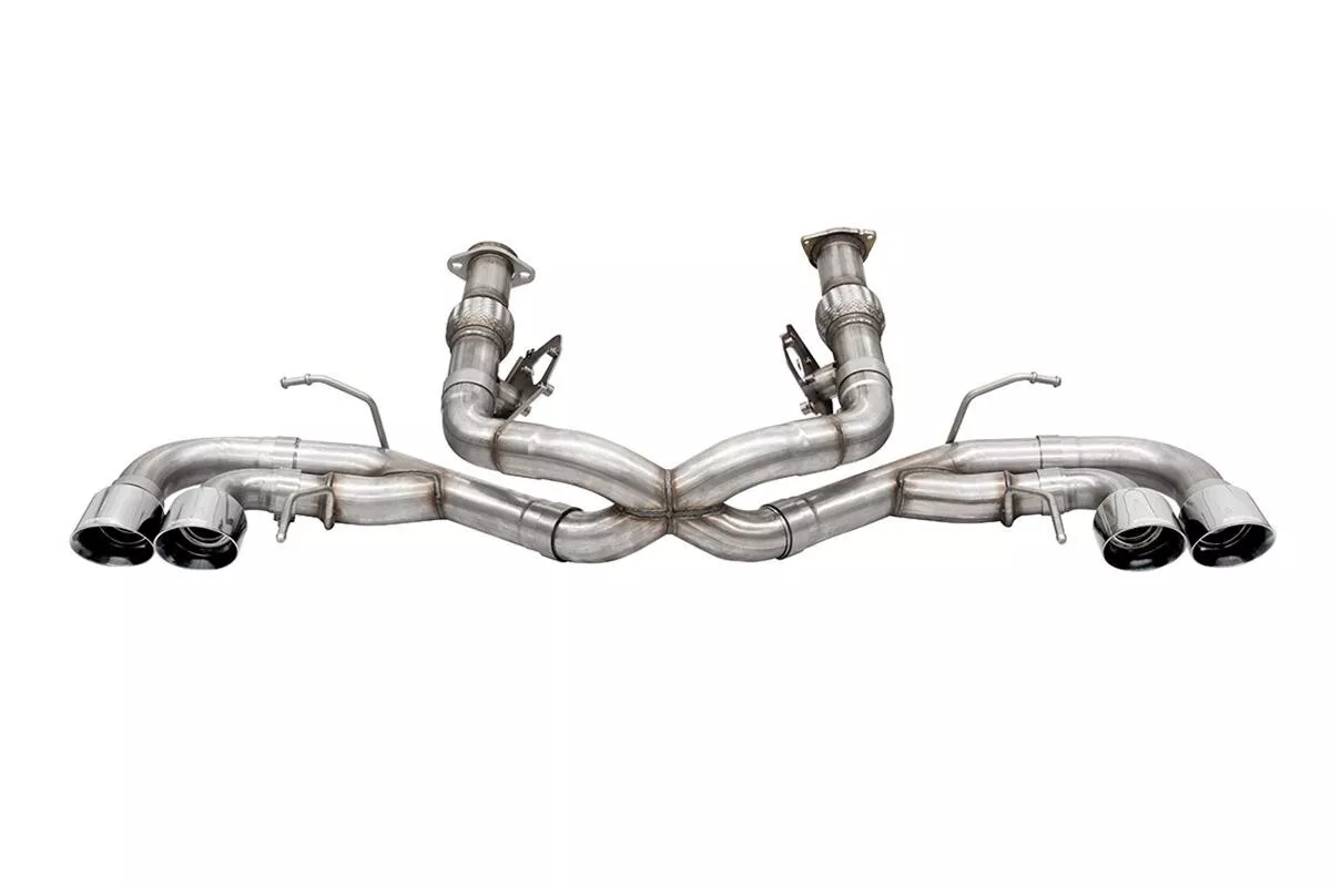 Corsa Exhaust Corvette C8 6.2L V8 Without Factory NPP (20-25) Catback with Polish or Carbon Fiber Finish