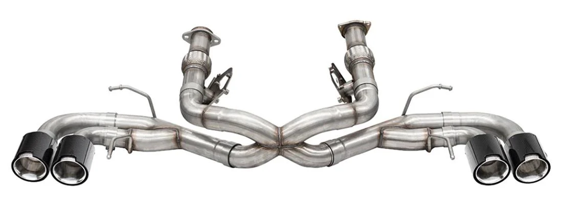 Corsa Exhaust Corvette C8 6.2L V8 Without Factory NPP (20-25) Catback with Polish or Carbon Fiber Finish - Image 5