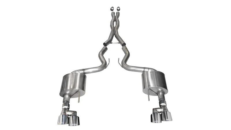 Corsa Exhaust Ford Mustang Coupe 5.0L S550 (18-23) Catback w/ Sport or Xtreme Mufflers