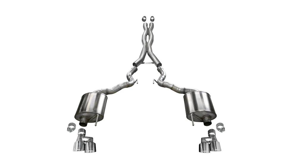Corsa Exhaust Ford Mustang GT 5.0L Convertible S550 (18-23) Catback w/ Xtreme Mufflers