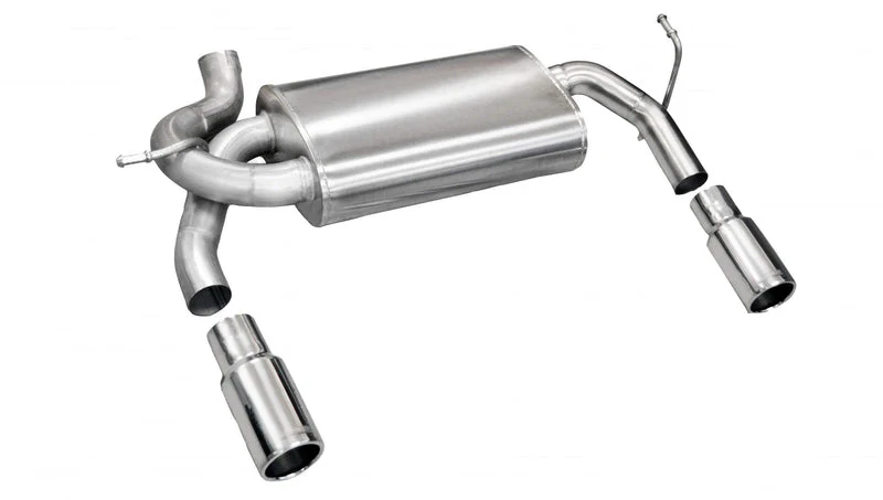 Corsa Exhaust Jeep Wrangler JK 3.8L (07-11) 3.6L (12-18) Axleback w/ Sport Muffler