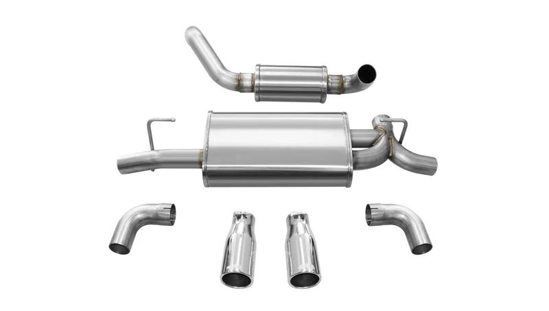 Corsa Exhaust Jeep Wrangler JLU / JL 3.6L 2.0L Turbo (18-23) Axleback Sport or Touring Mufflers - Image 7