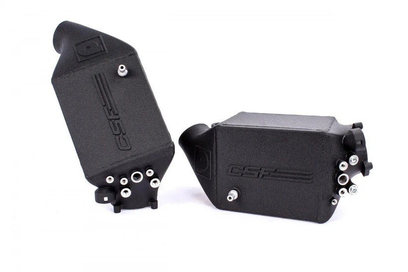 CSF Charge Air Cooler for BMW M5 F10 / M6 F06 / F12 / F13 4.4L Twin Turbo V8 (2012-2018) Twin Charge Crinkle Black or Raw Aluminum Finish