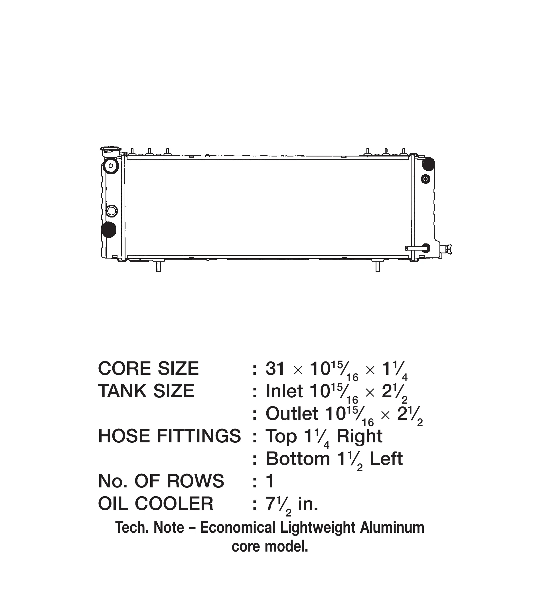 CSF Radiator Jeep Cherokee 4.0L (1991-2001) OEM Replacement w/ Aluminum Core 3252 - Image 2