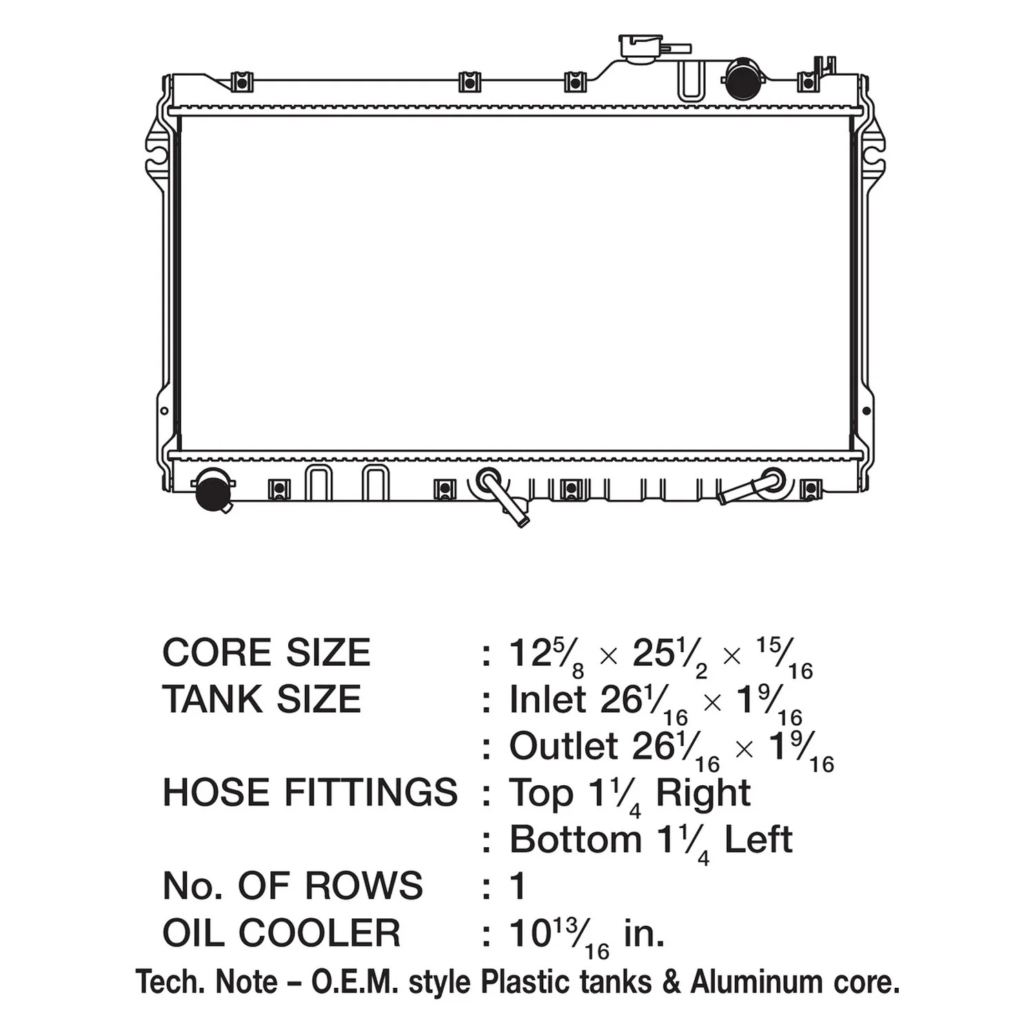 CSF Radiator Mazda Miata NA 1.6 1.8 (1990-1997) OEM Replacement w/ Aluminum Core 2808 - Image 2