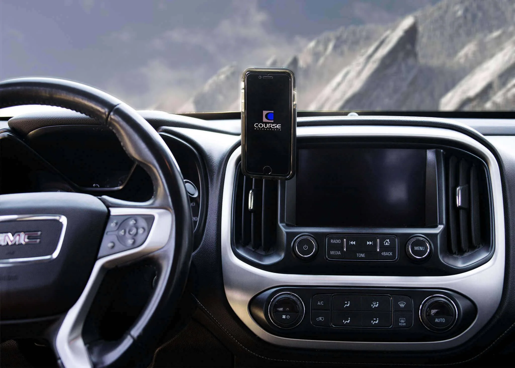 Course Motorsports Phone Mount for Chevy Colorado / GMC Canyon (2015-2022) Cradle / Magnetic / MagSafe Wireless Charging - Image 4
