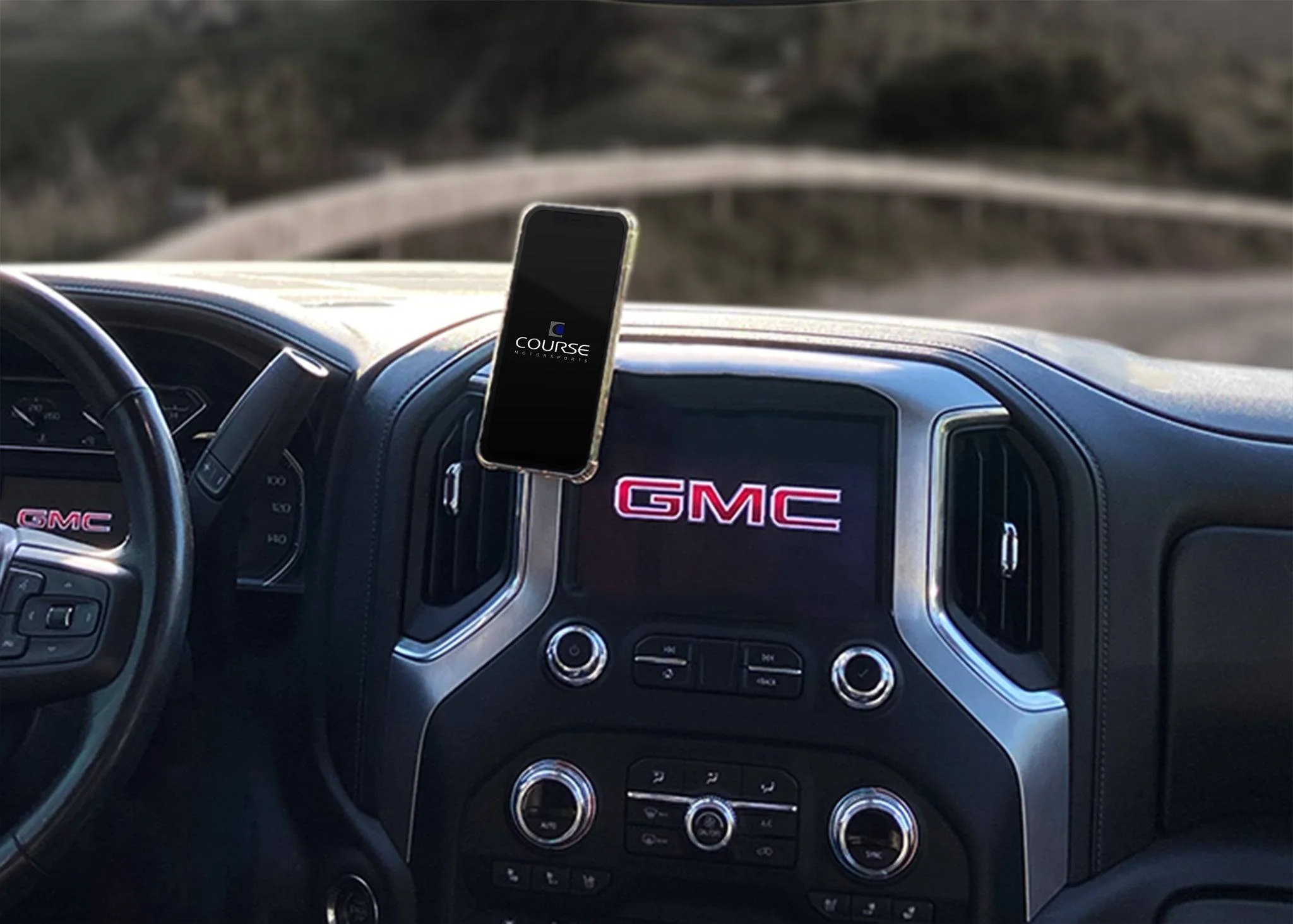 Course Motorsports Phone Mount for Chevy Silverado / GMC Sierra 1500 (19-26) 2500 / 3500 (20-26) Cradle / Magnetic / Magsafe Wireless Charging - Image 4