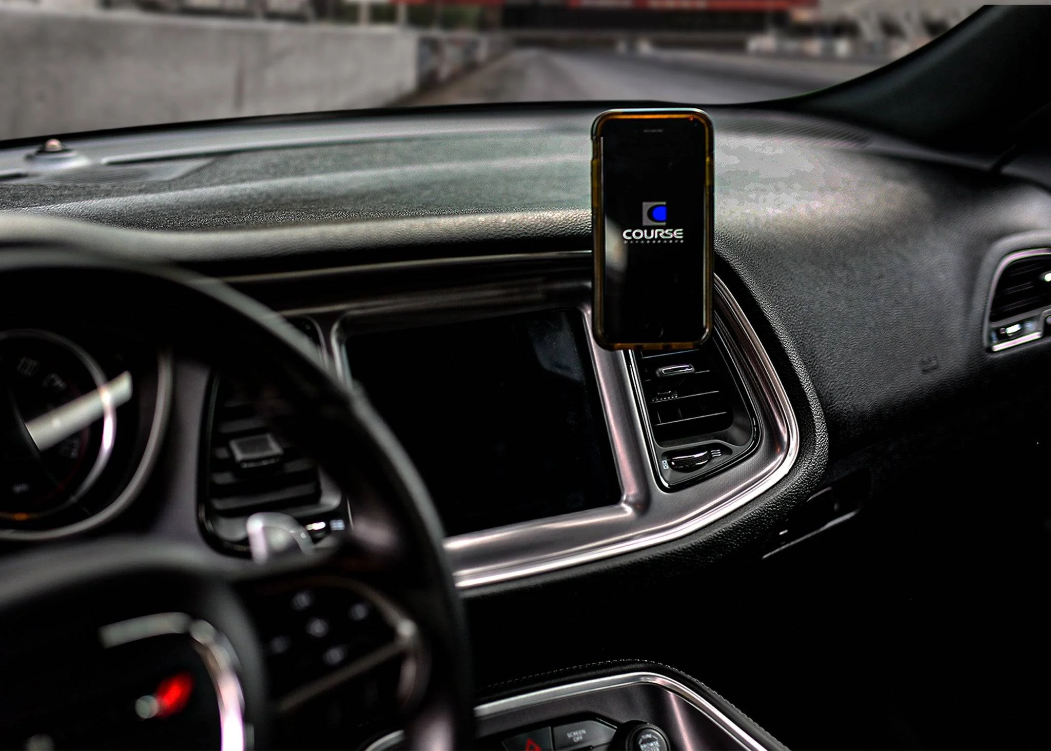 Course Motorsports Phone Mount for Dodge Challenger (2015-2023) Cradle / Magnetic / Magsafe Wireless Charging - Image 3